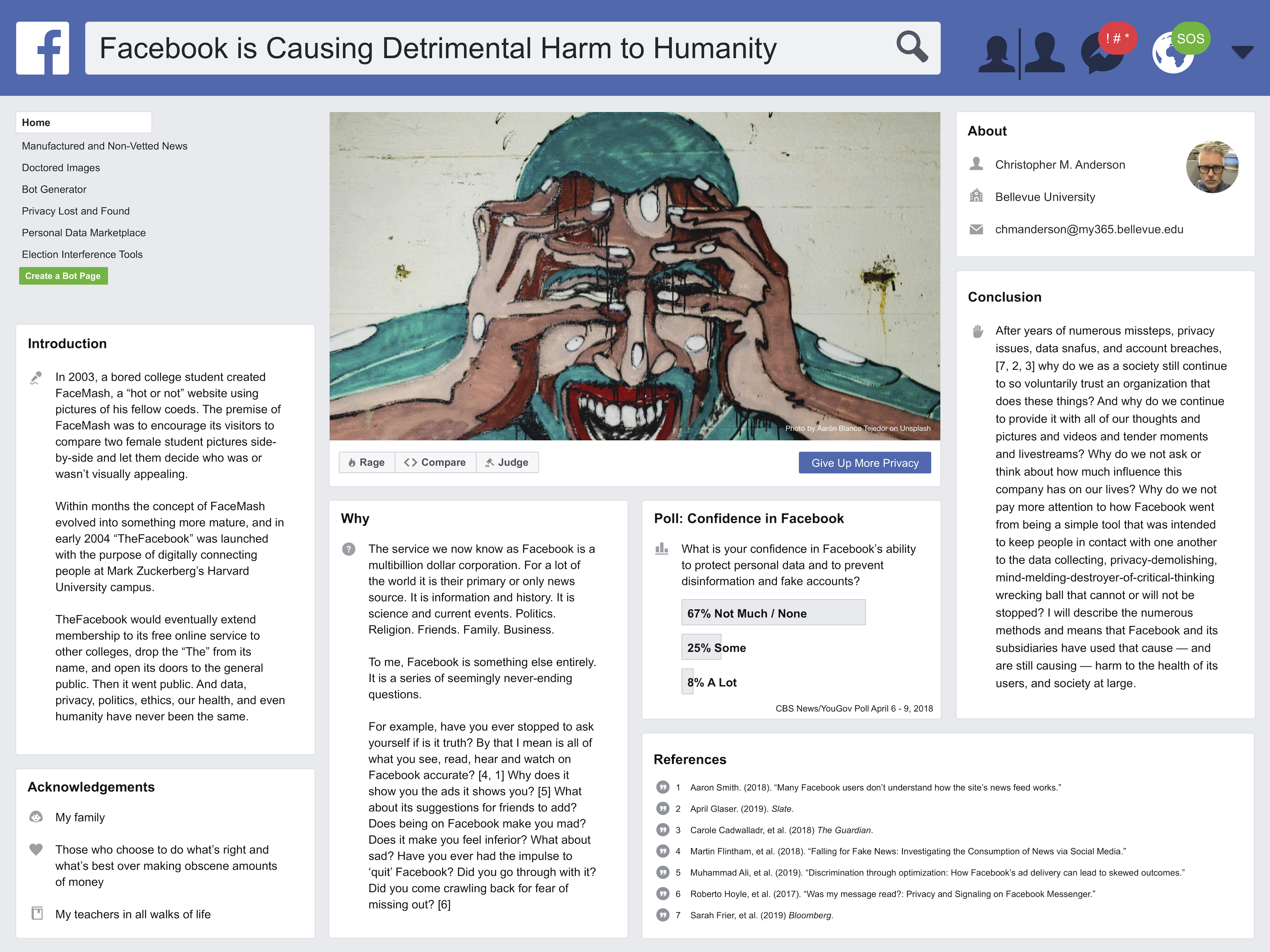 Facebook is Causing Detrimental Harm to Humanity